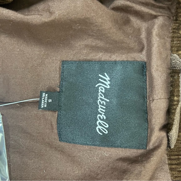 NWT Madewell Corduroy Dorset Blazer Jacket Chocolate Brown Size S - Picture 8 of 10